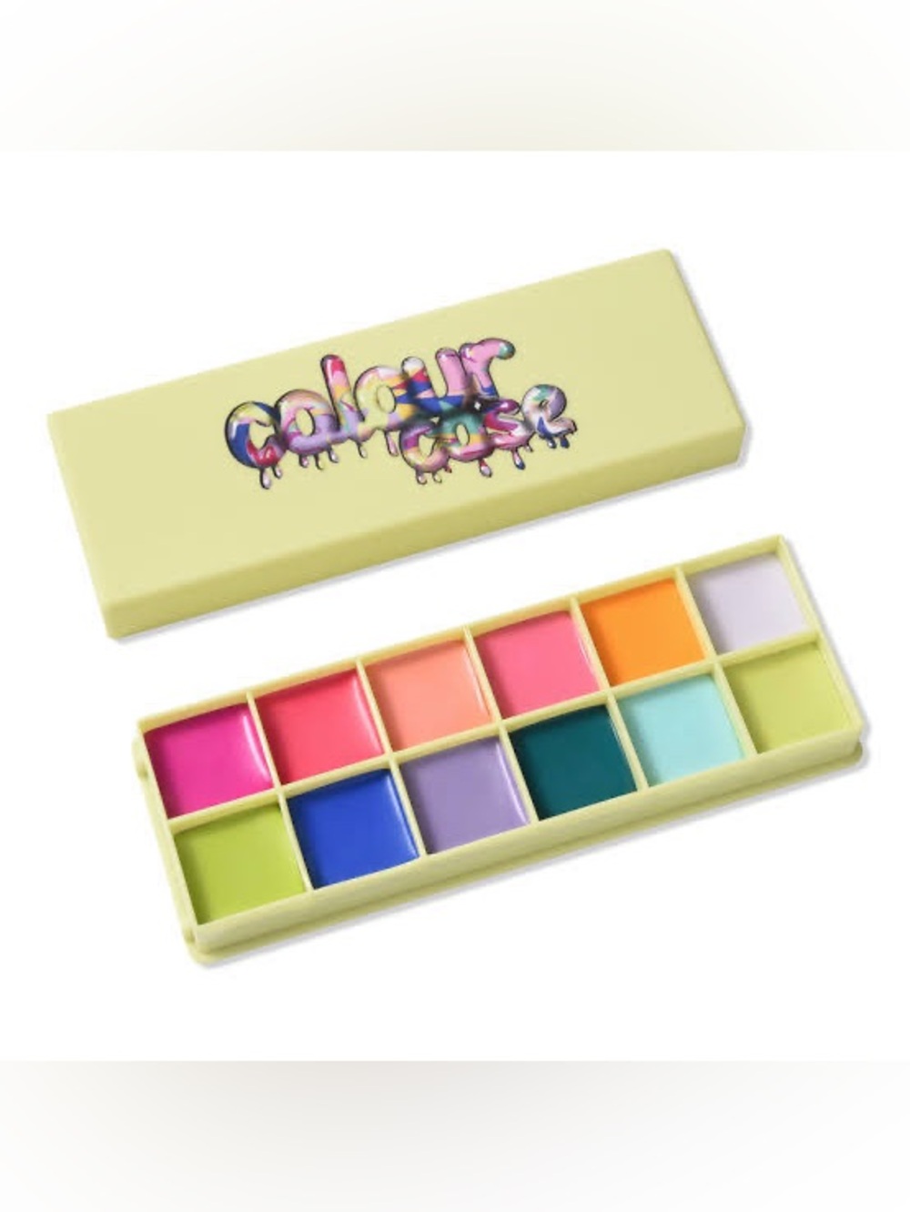 NIB Made By Mitchell Colour Case Cosmetic Paint Palette + Spatula Brush